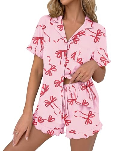 Ekouaer Women's Button-Down Pajama Set: $17.99 Ekouaer Women's Button-Down Pajama Set: $17.99