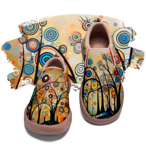 Women's Art Painted Leather Slip-On Loafers: $67.99 Women's Art Painted Leather Slip-On Loafers: $67.99