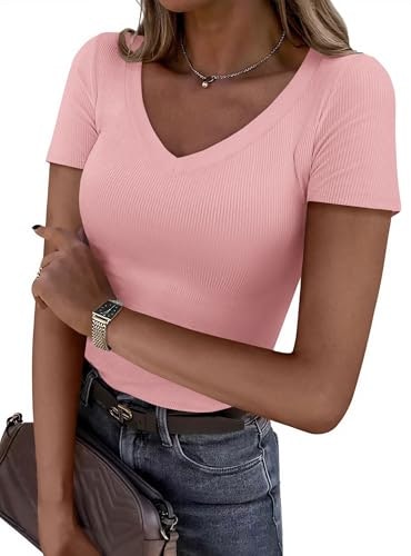 Prettygarden Women's V-Neck Summer T-Shirt: $11.37 Prettygarden Women's V-Neck Summer T-Shirt: $11.37