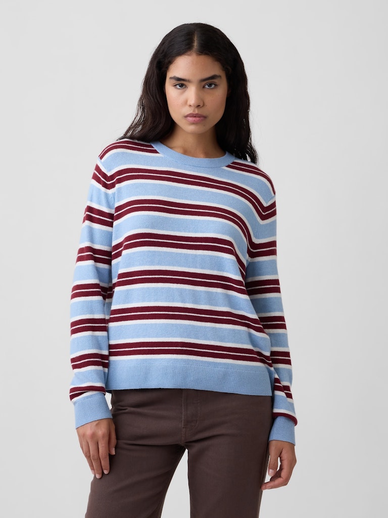 CashSoft Relaxed Stripe Crewneck Sweater: $34.99 CashSoft Relaxed Stripe Crewneck Sweater: $34.99