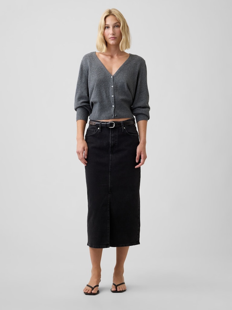 Denim Midi Skirt: $34.99 Denim Midi Skirt: $34.99