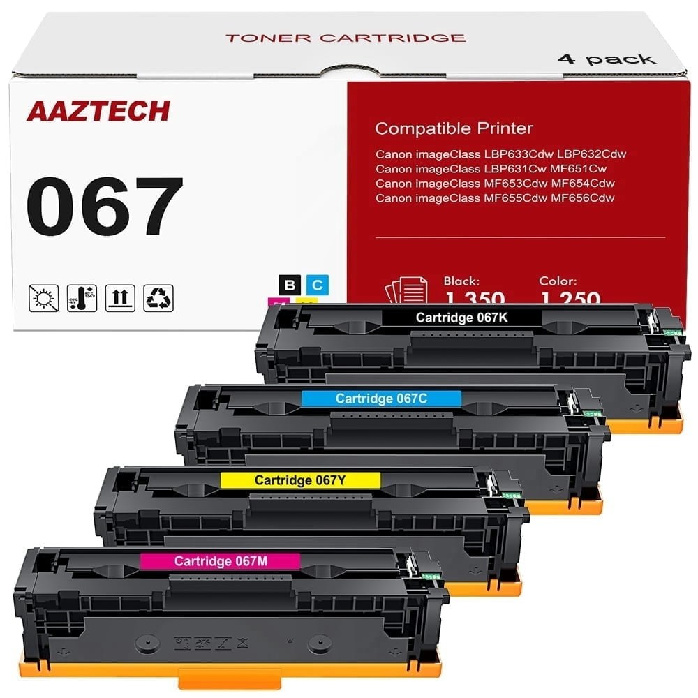 Canon 067 Toner Cartridge 4-Pack: $42.58