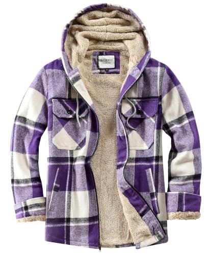 Windfit Women's Full Zip Sherpa-Lined Plaid Fleece Jacket: $33.99 Windfit Women's Full Zip Sherpa-Lined Plaid Fleece Jacket: $33.99