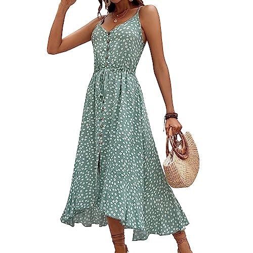 Brovave Women's Polka Dot V-Neck Midi Sundress: $33.48 Brovave Women's Polka Dot V-Neck Midi Sundress: $33.48