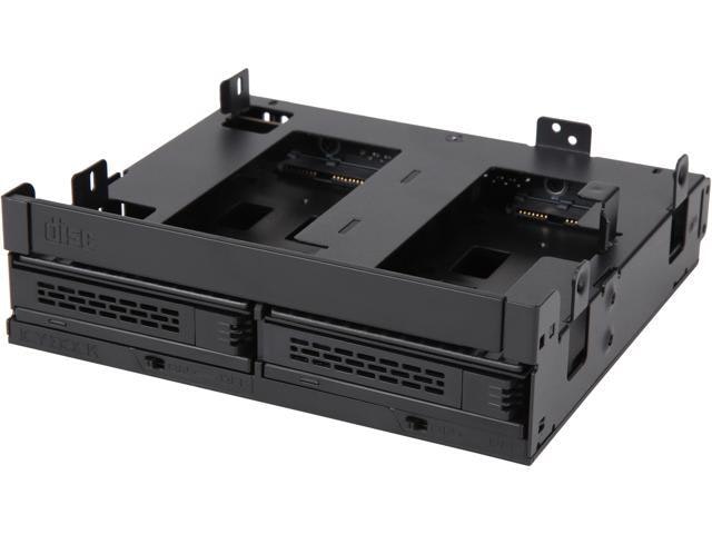 Icy Dock ExpressCage 2.5-Inch Dual SAS/SATA HDD/SSD Hot Swap Cage: $99.99 Icy Dock ExpressCage 2.5-Inch Dual SAS/SATA HDD/SSD Hot Swap Cage: $99.99
