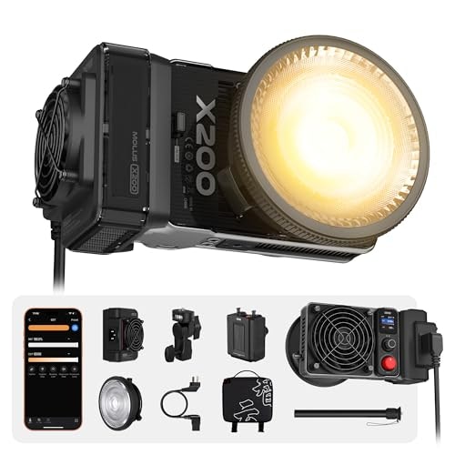 Zhiyun Molus X200 Bi-Color 200W Portable COB Video Light: $432.64