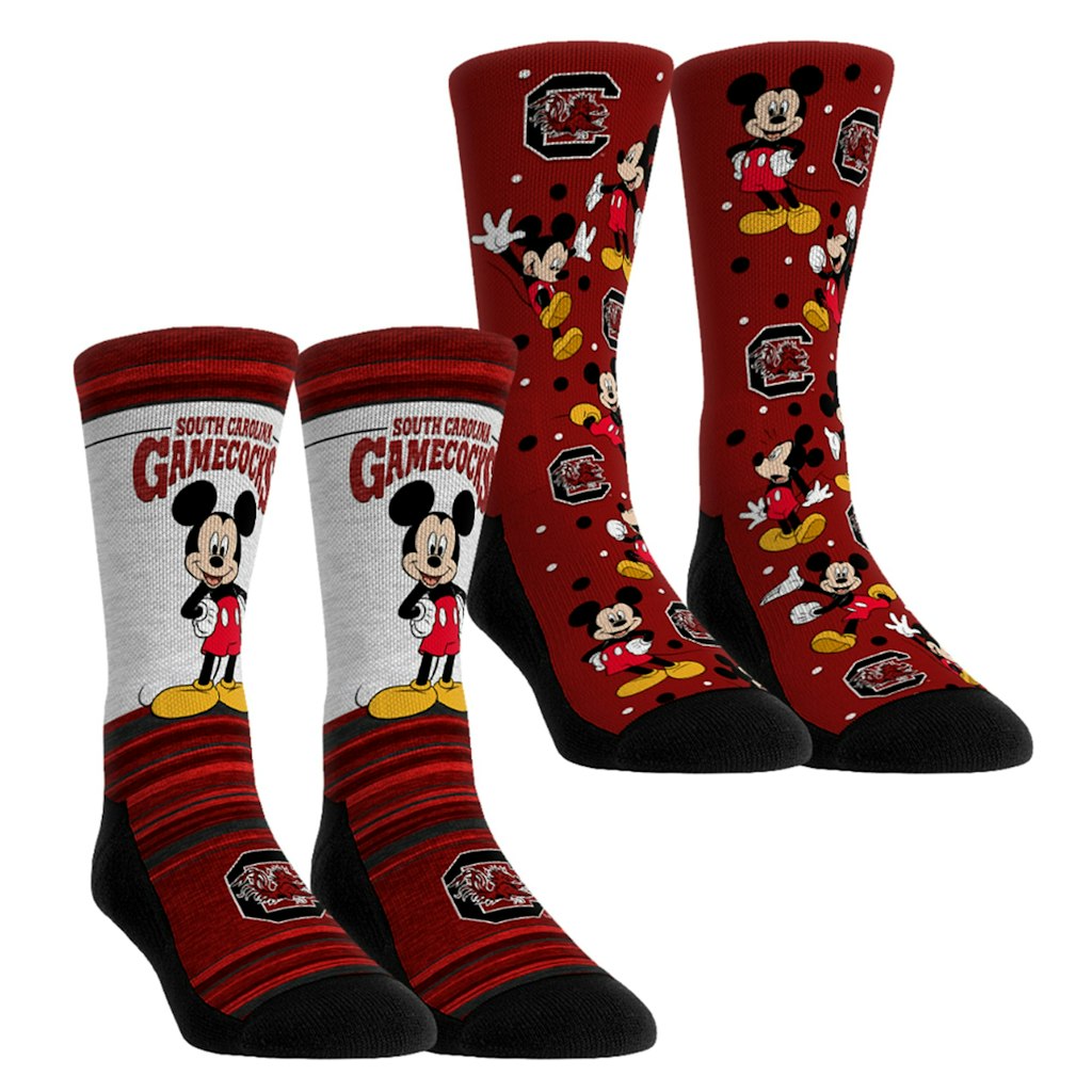 South Carolina Gamecocks Mickey Mouse Crew Socks 2-Pack: $39.99 South Carolina Gamecocks Mickey Mouse Crew Socks 2-Pack: $39.99