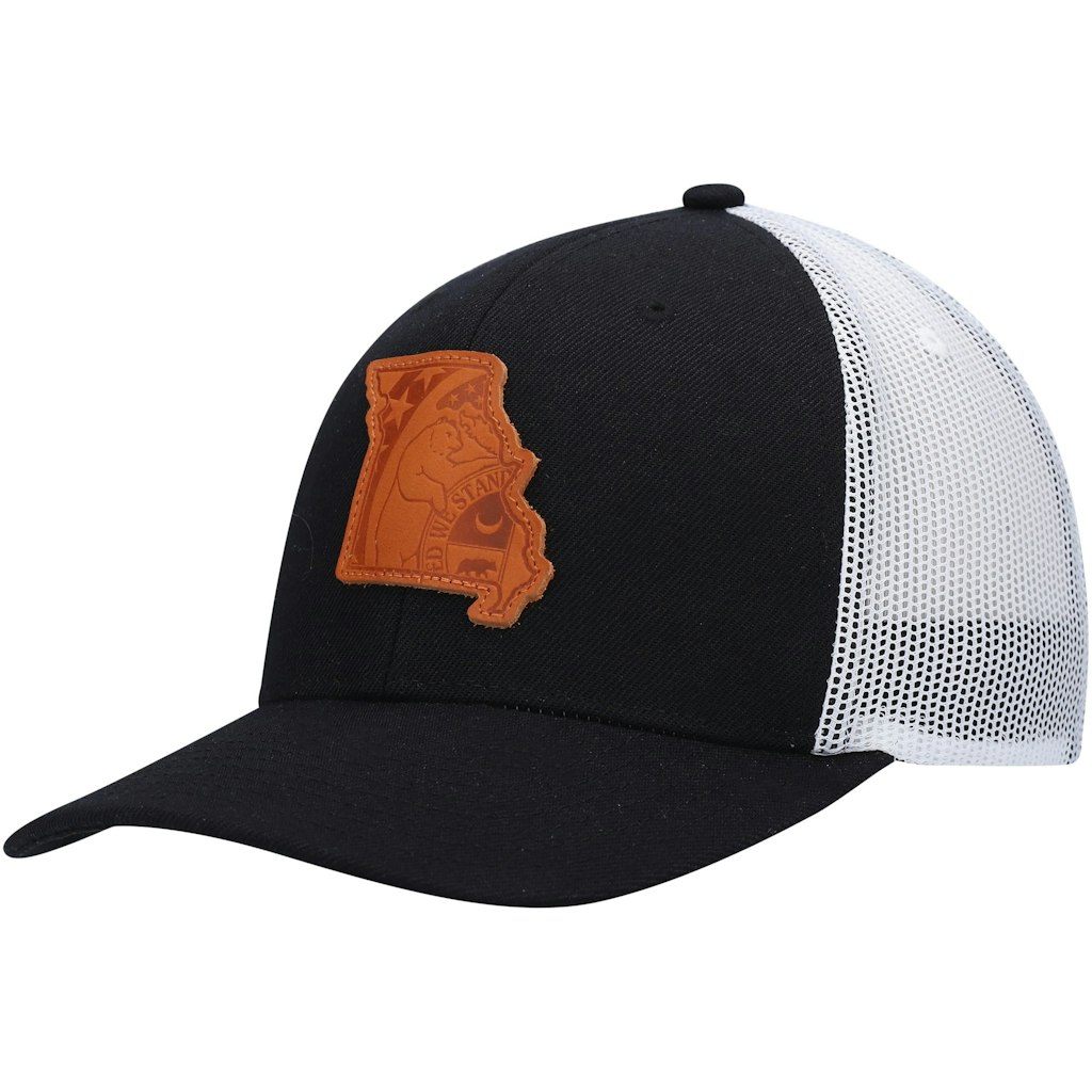 Local Crowns Missouri Leather State Applique Trucker Hat: $27.99 Local Crowns Missouri Leather State Applique Trucker Hat: $27.99