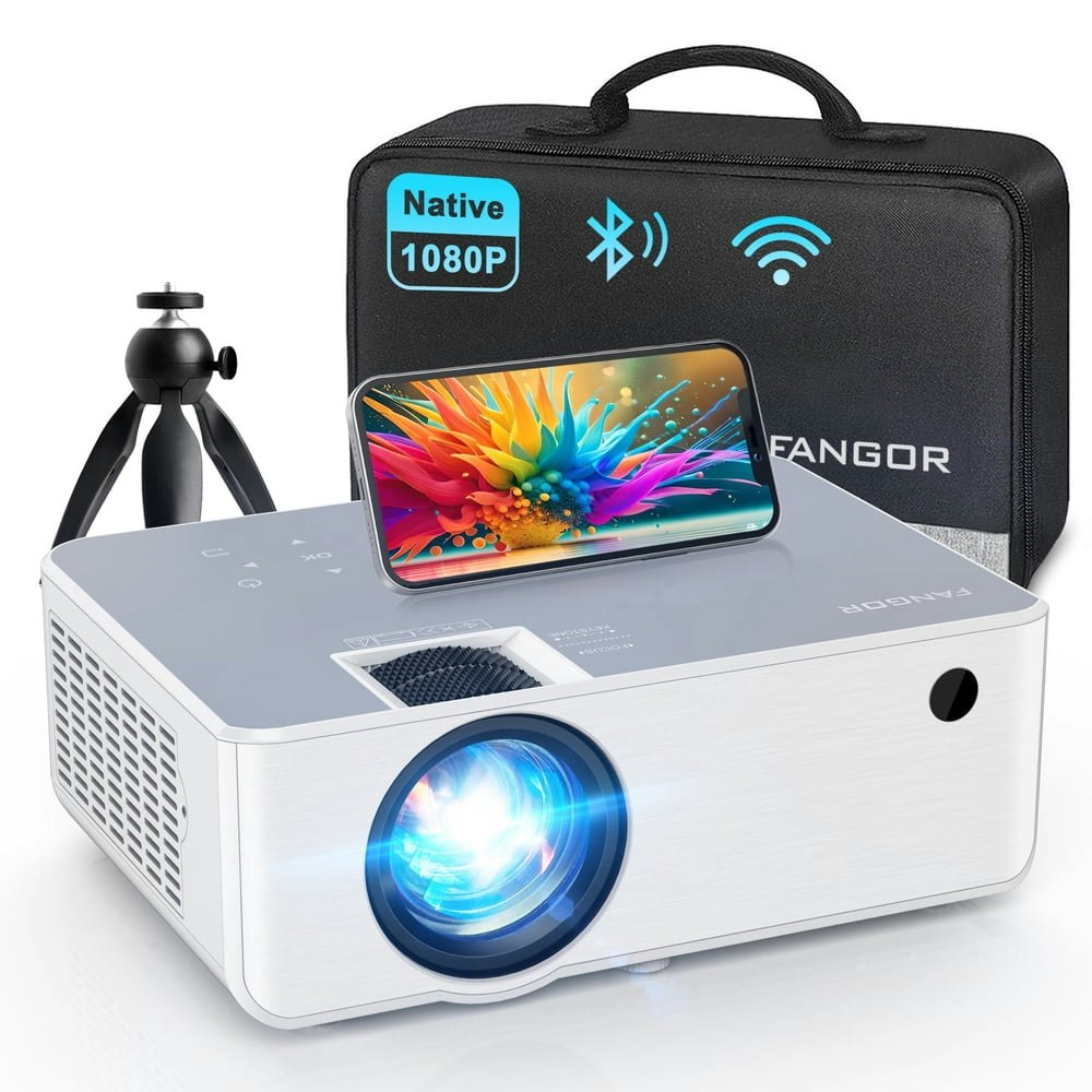 Fangor Native 1080p WiFi Bluetooth Portable Projector: $85.99 Fangor Native 1080p WiFi Bluetooth Portable Projector: $85.99
