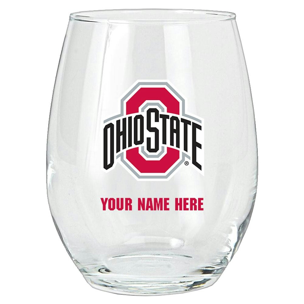 Ohio State Buckeyes 15-ounce Stemless Glass Tumbler: $34.99 Ohio State Buckeyes 15-ounce Stemless Glass Tumbler: $34.99