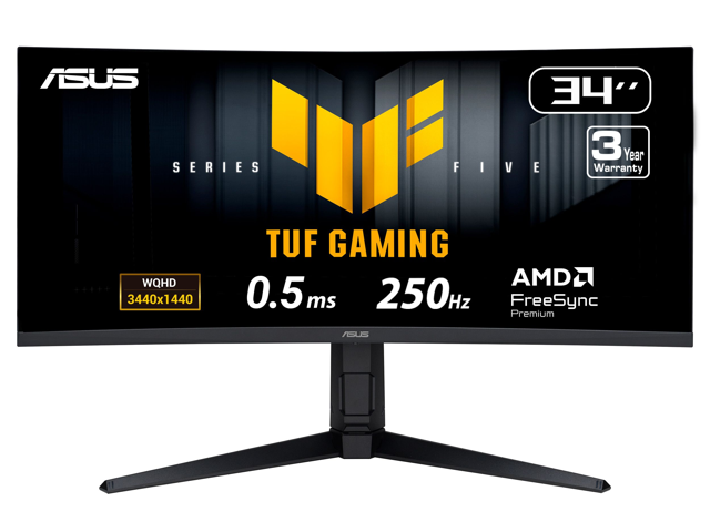 Asus TUF Gaming 34" Ultrawide 1440p HDR IPS LED FreeSync Curved Monitor: $359.10