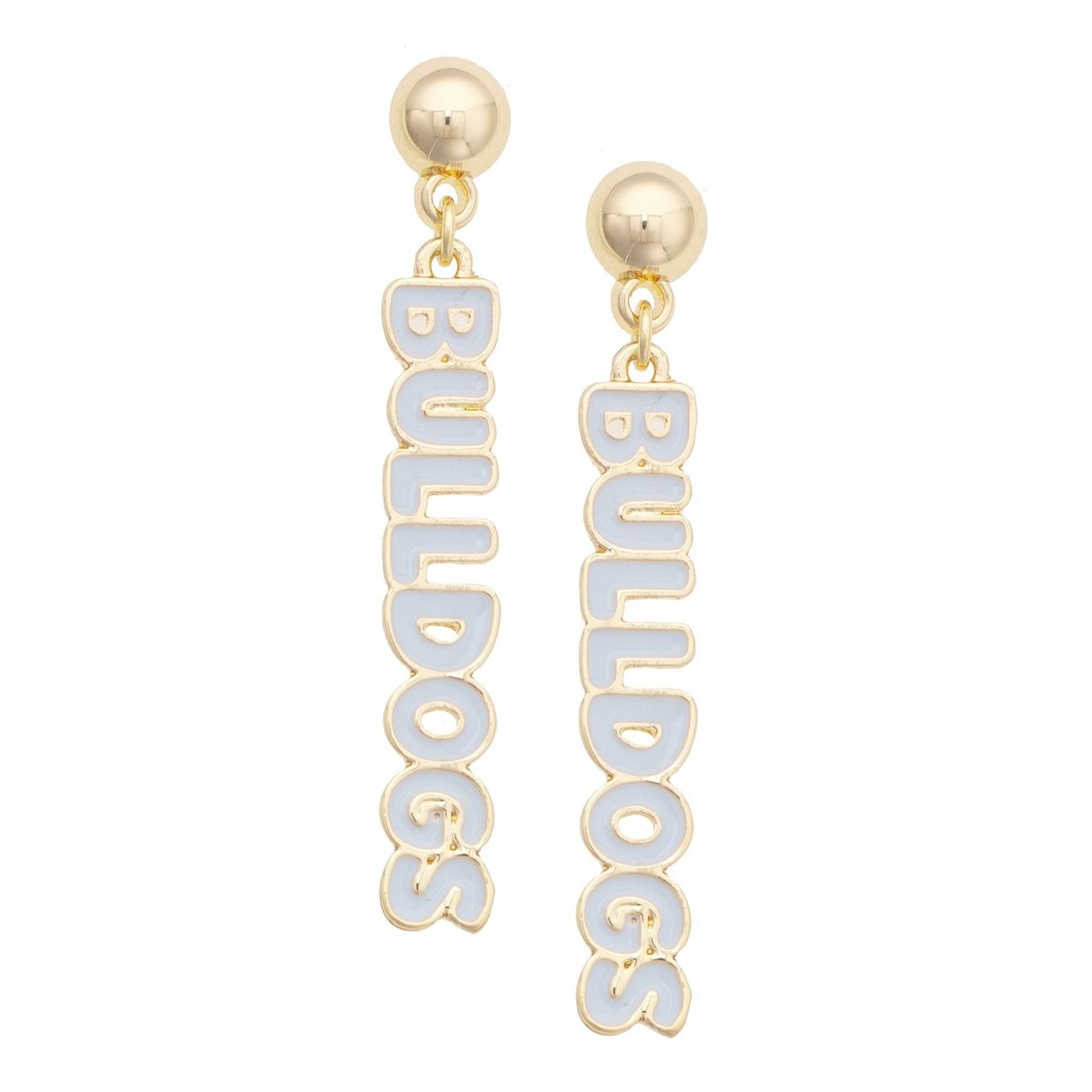 Mississippi State Bulldogs Nameplate Earrings: $34