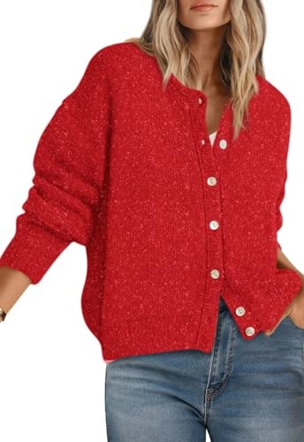 Prettygarden Women's Long Sleeve Crewneck Button Down Sweater: $32.97 Prettygarden Women's Long Sleeve Crewneck Button Down Sweater: $32.97