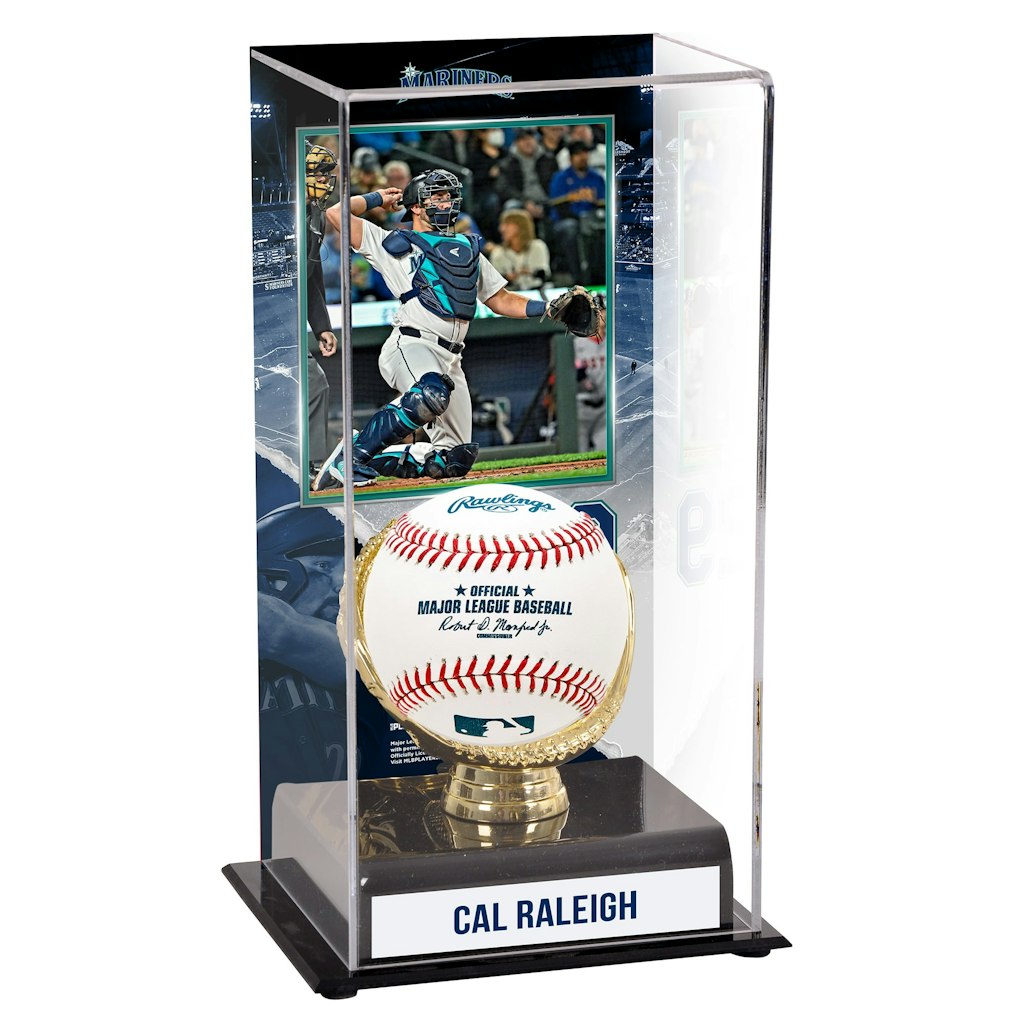 Cal Raleigh Seattle Mariners Sublimated Display Case: $59.99 Cal Raleigh Seattle Mariners Sublimated Display Case: $59.99