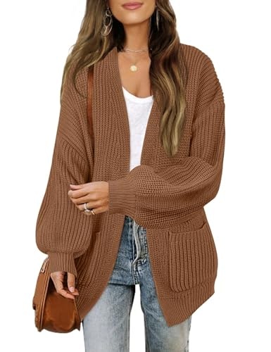 Merokeety Women's Chunky Knit Cardigan Sweater: $32.98 Merokeety Women's Chunky Knit Cardigan Sweater: $32.98