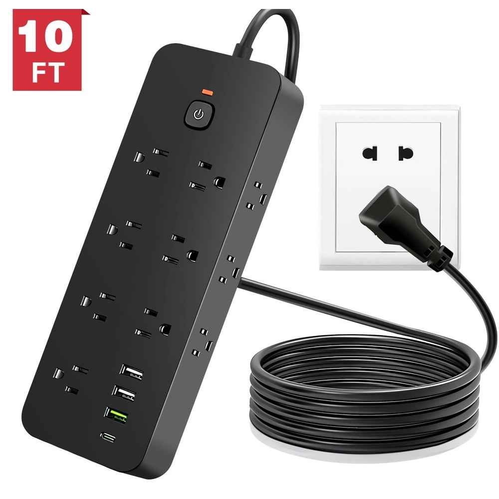 Meromore 10-Foot 13-Outlet Power Strip Surge Protector: $17.99 Meromore 10-Foot 13-Outlet Power Strip Surge Protector: $17.99
