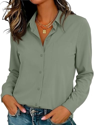 Women's Wrinkle-Free Button Down Shirt: $18.99