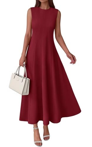 Prettygarden Women's A-Line Fit and Flare Maxi Dress: $39.98 Prettygarden Women's A-Line Fit and Flare Maxi Dress: $39.98