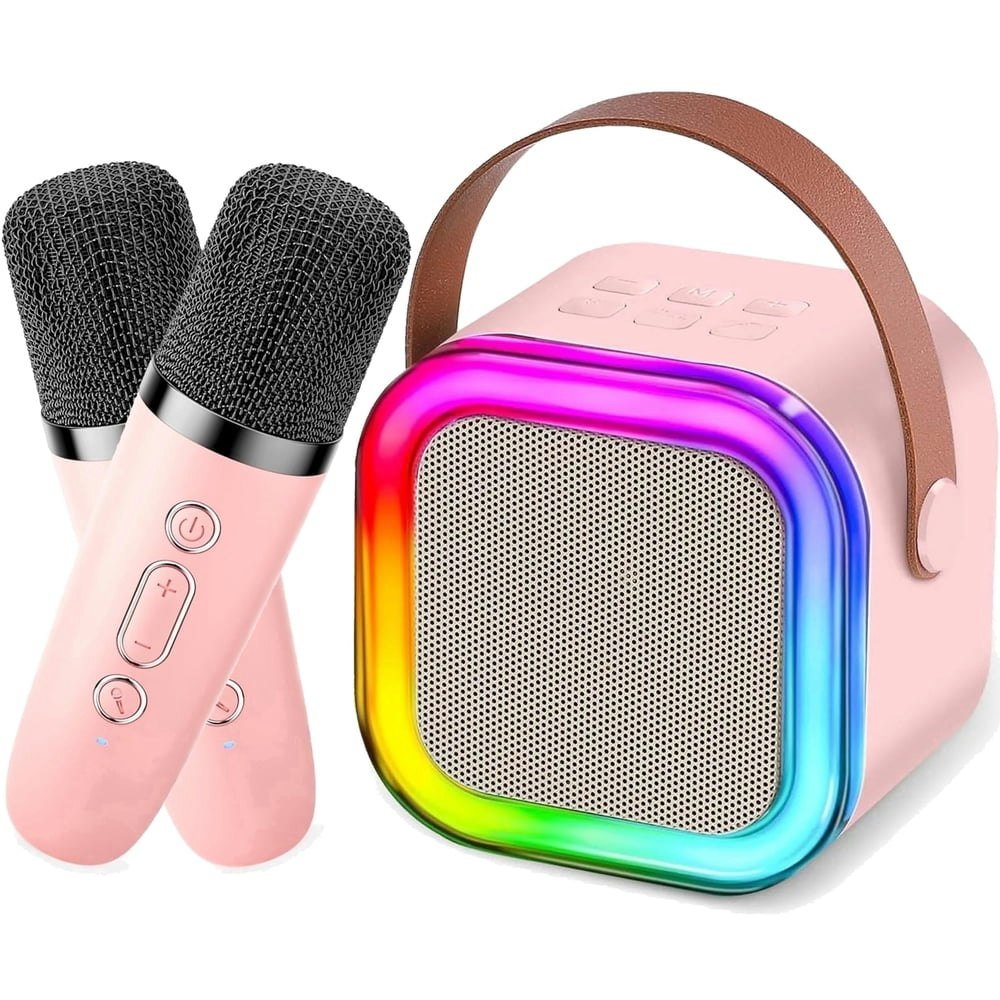 Mini Karaoke Machine for Kids with 2 Microphones: $12.99