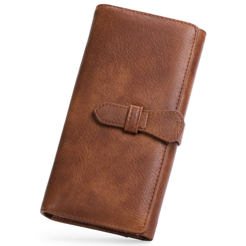 Goiacii Women's RFID Blocking Trifold Wallet Clutch: $17.99