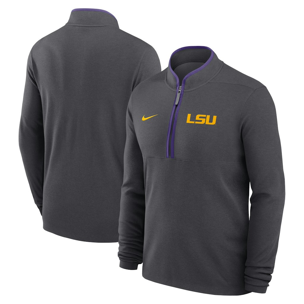 Nike LSU Tigers Courtside Dri-FIT Half-Zip Pullover: $67.99 Nike LSU Tigers Courtside Dri-FIT Half-Zip Pullover: $67.99