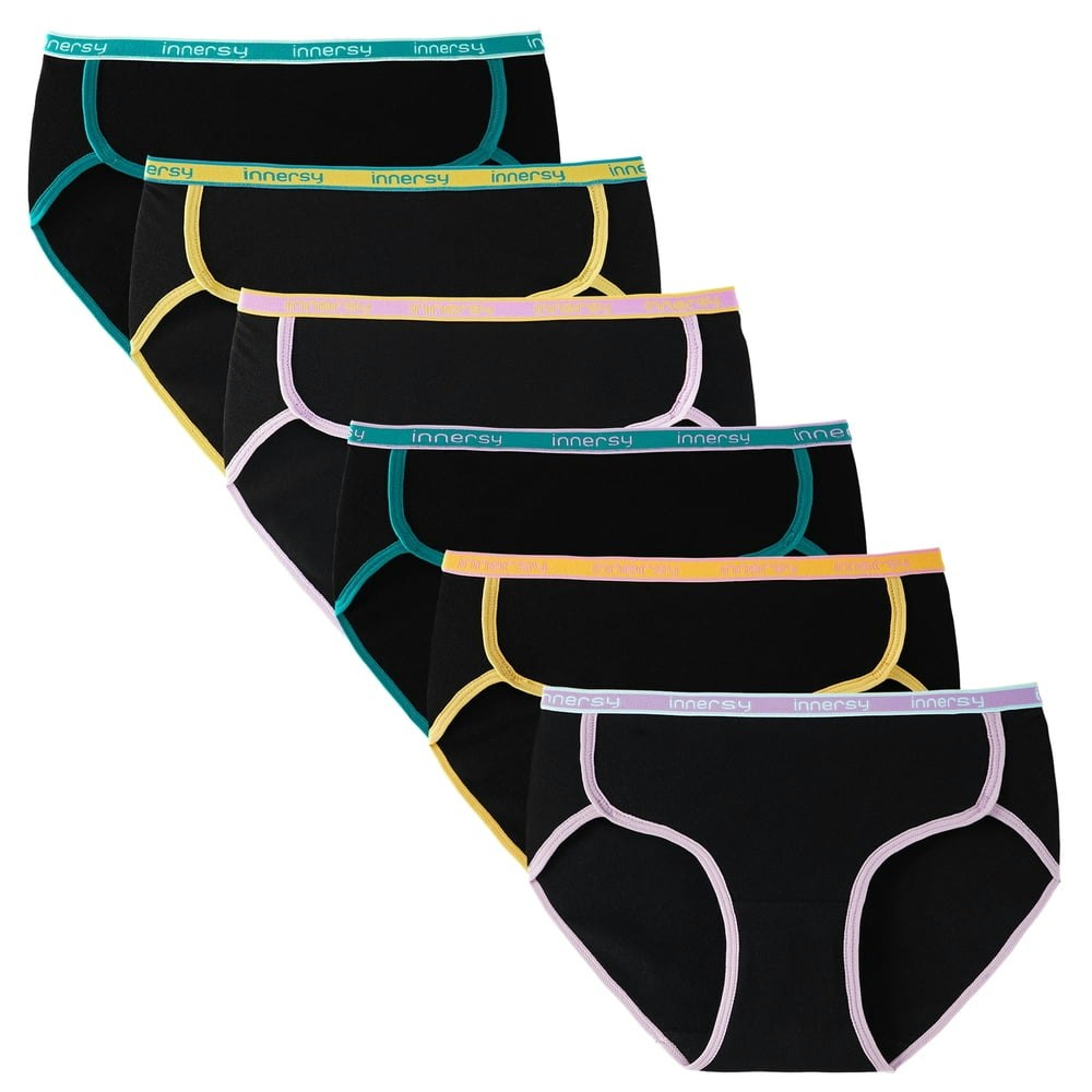 Innersy Girl's Cotton Hipster Panties 6-Pack: $19.99 Innersy Girl's Cotton Hipster Panties 6-Pack: $19.99