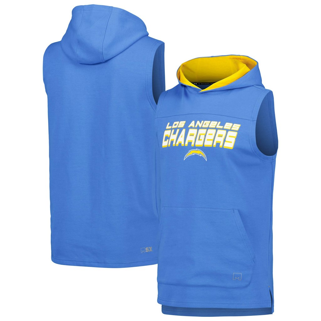 MSX by Michael Strahan Los Angeles Chargers Sleeveless Hoodie: $79.99 MSX by Michael Strahan Los Angeles Chargers Sleeveless Hoodie: $79.99