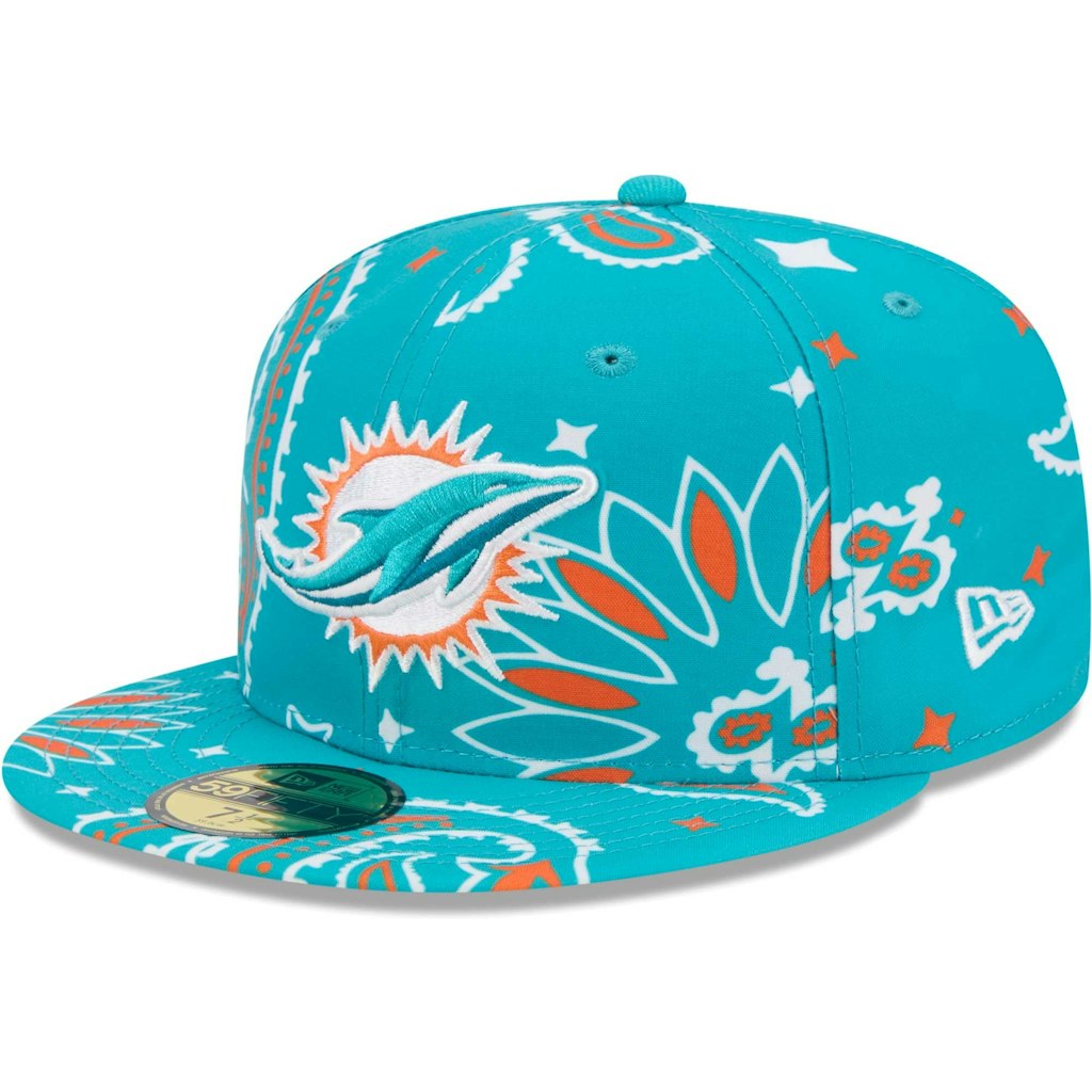 New Era Miami Dolphins Paisley 59FIFTY Fitted Hat: $45.99