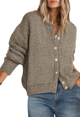 Prettygarden Women's Long Sleeve Crewneck Button Down Sweater: $32.28 Prettygarden Women's Long Sleeve Crewneck Button Down Sweater: $32.28