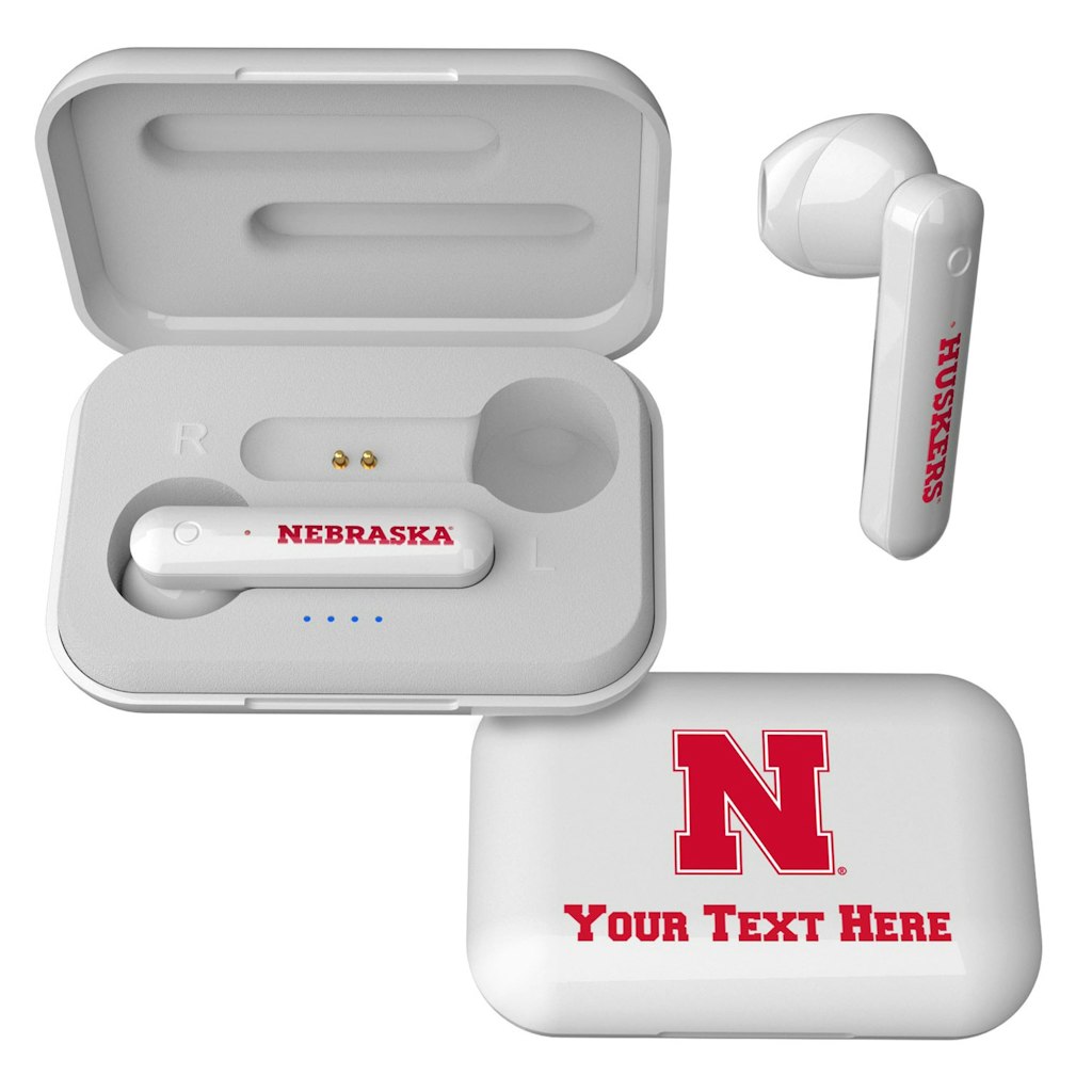 Nebraska Huskers Primary Logo True Wireless Earbuds: $54.99