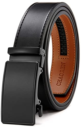Chaoren Men's Leather Ratchet Belt: $16.99 Chaoren Men's Leather Ratchet Belt: $16.99