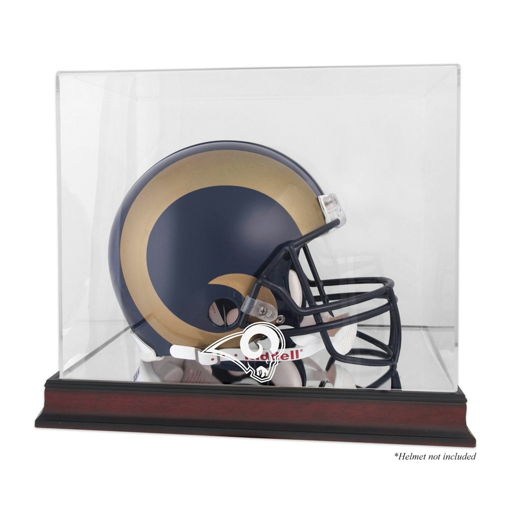 St. Louis Rams Mahogany Helmet Display Case: $119.99 St. Louis Rams Mahogany Helmet Display Case: $119.99