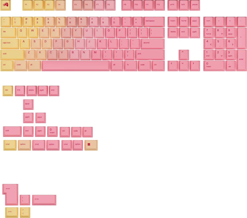 Glorious GPBT Gradient Mechanical Keyboard Keycap Set: $30.99 Glorious GPBT Gradient Mechanical Keyboard Keycap Set: $30.99