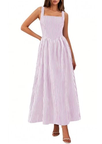 Prettygarden Women's Striped Maxi Sundress: $44.19 Prettygarden Women's Striped Maxi Sundress: $44.19