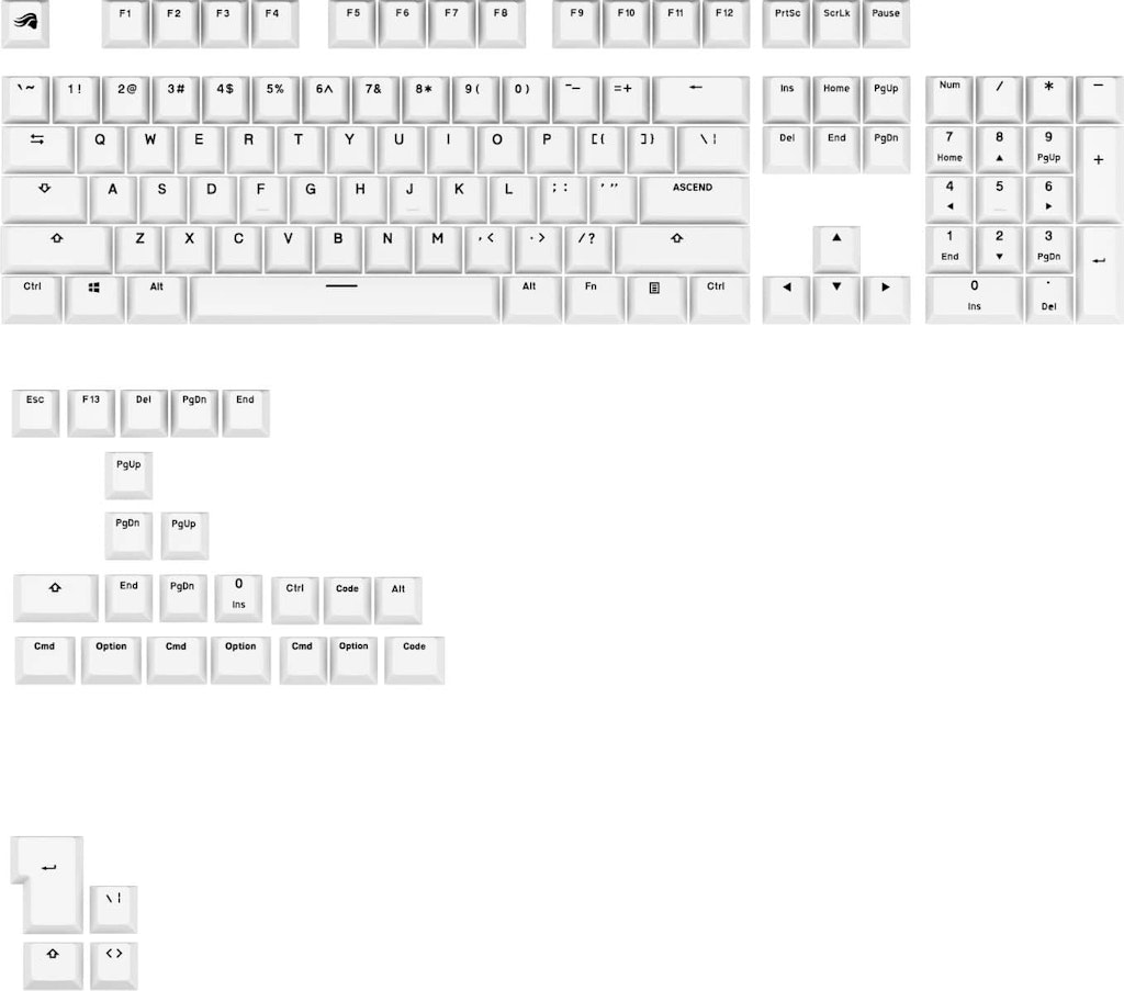 Glorious GPBT Basics Universal Mechanical Keyboard Keycap Set: $29.99 Glorious GPBT Basics Universal Mechanical Keyboard Keycap Set: $29.99
