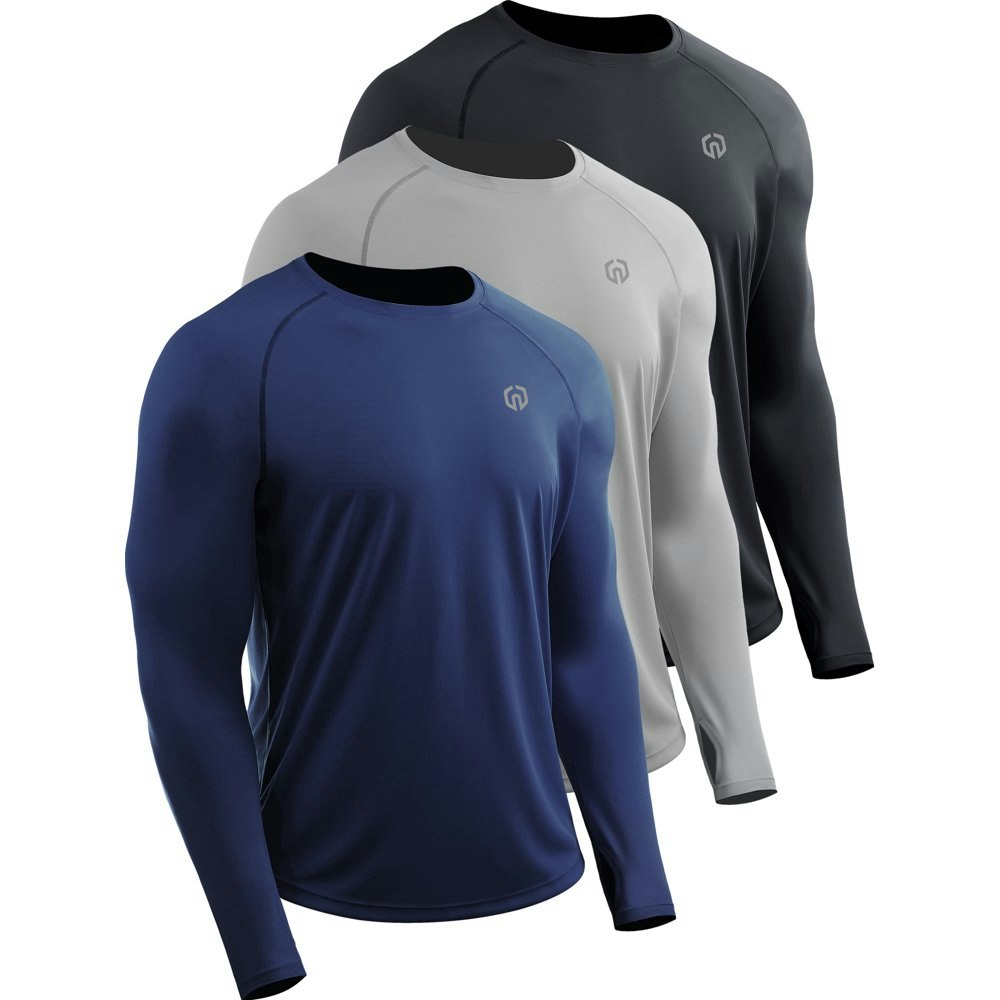Neleus Men's UPF 50+ Long Sleeve Sun Protection Shirts 3-Pack: $39.99 Neleus Men's UPF 50+ Long Sleeve Sun Protection Shirts 3-Pack: $39.99