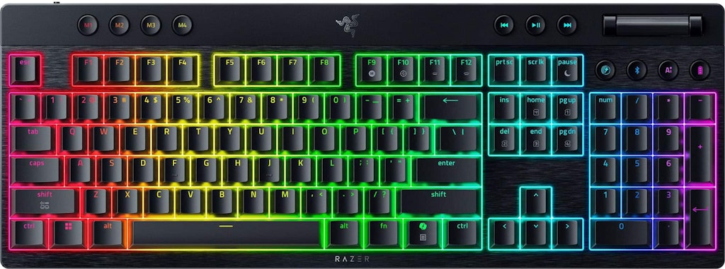Razer BlackWidow V4 Low-Profile HyperSpeed Wireless Mechanical Gaming Keyboard: $199.99 Razer BlackWidow V4 Low-Profile HyperSpeed Wireless Mechanical Gaming Keyboard: $199.99