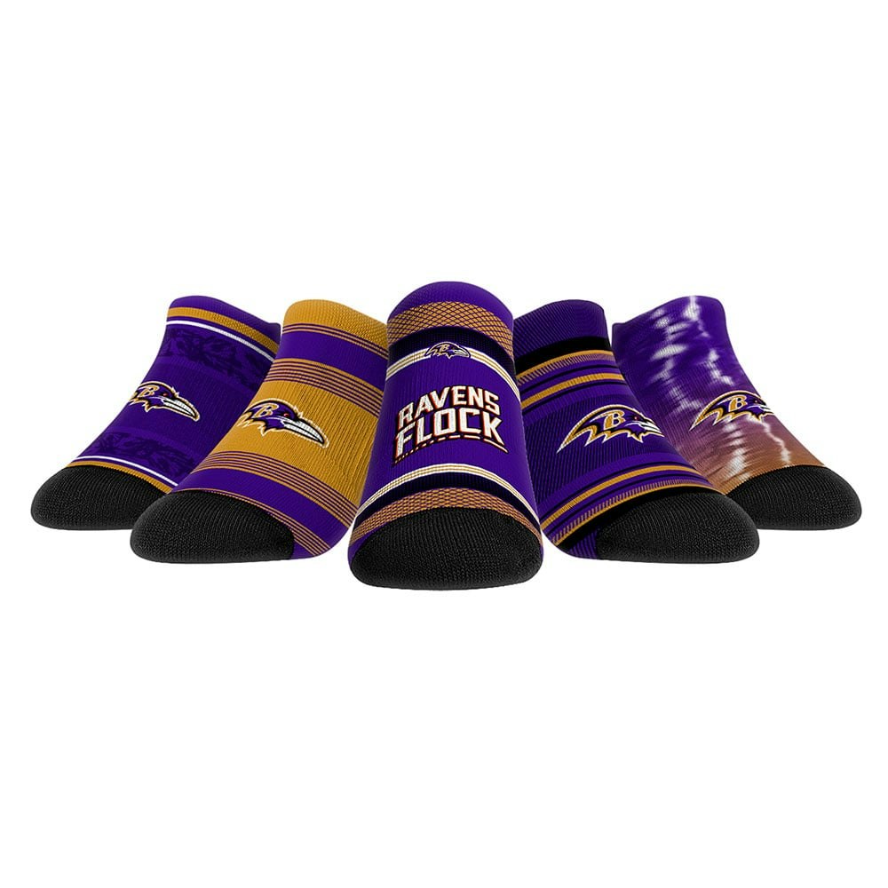 Youth Rock Em Baltimore Ravens 5-Pack Low-Cut Socks: $69.99