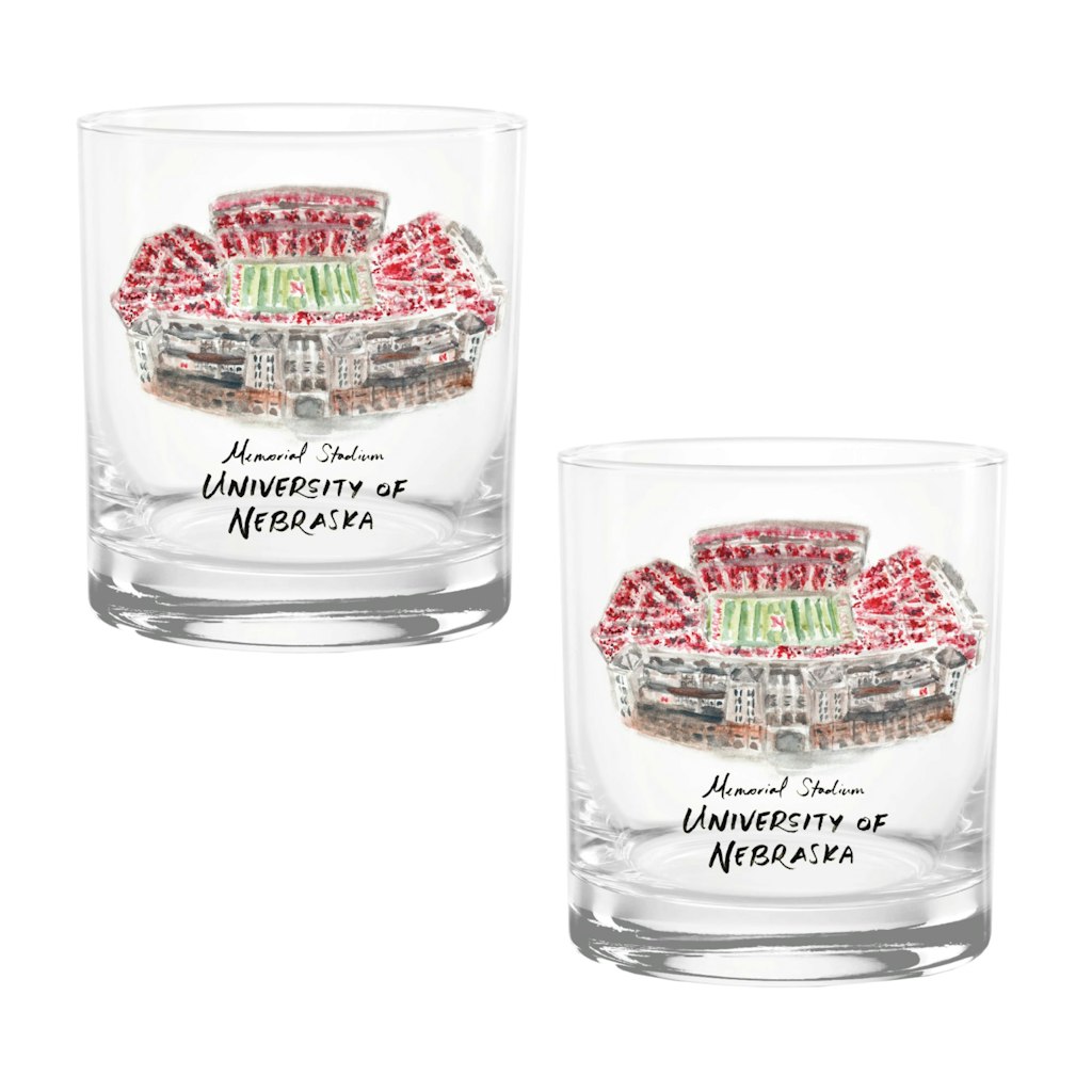 Nebraska Huskers 14oz Rocks Glass 2-Pack: $39.99