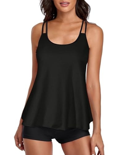 Urchics Women's Two-Piece Tankini Swimsuit with Boy Shorts: $22.37 Urchics Women's Two-Piece Tankini Swimsuit with Boy Shorts: $22.37