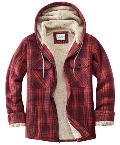 Windfit Women's Full Zip Sherpa-Lined Plaid Fleece Jacket: $33.99 Windfit Women's Full Zip Sherpa-Lined Plaid Fleece Jacket: $33.99