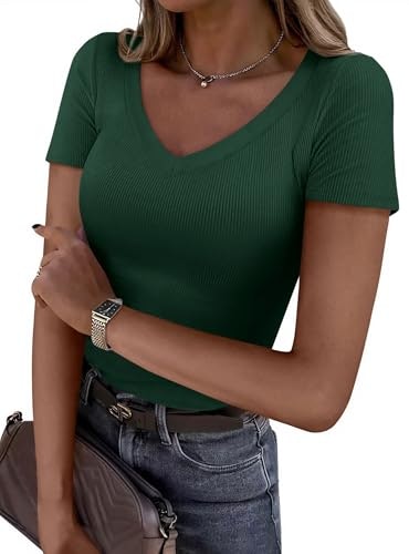 Prettygarden Women's V-Neck T-Shirt: $9.49 Prettygarden Women's V-Neck T-Shirt: $9.49