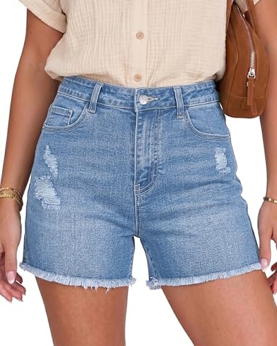 Grapent Women's Ripped Stretch Denim Shorts: $21.24 Grapent Women's Ripped Stretch Denim Shorts: $21.24