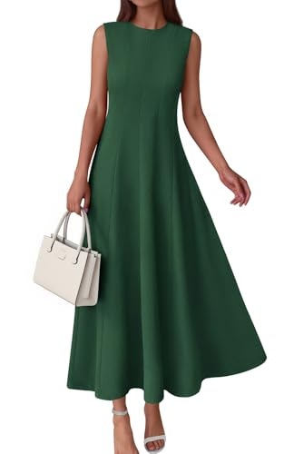 Prettygarden Women's Sleeveless Crewneck Maxi Dress: $39.98 Prettygarden Women's Sleeveless Crewneck Maxi Dress: $39.98