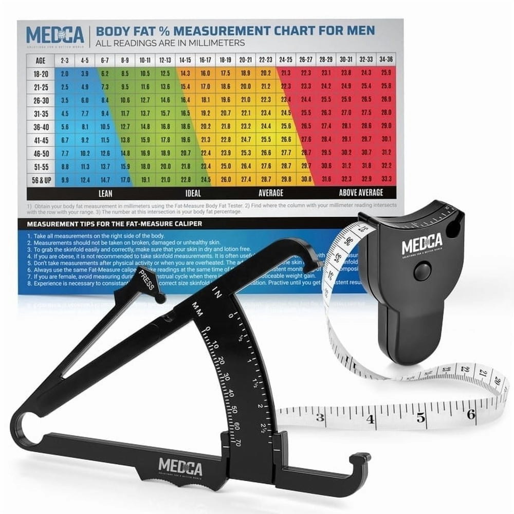 MEDca Body Fat Caliper and Measuring Tape: $8.69 MEDca Body Fat Caliper and Measuring Tape: $8.69