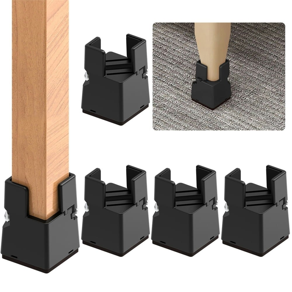Ezprotekt Adjustable Furniture Risers 4-Pack: $23.99