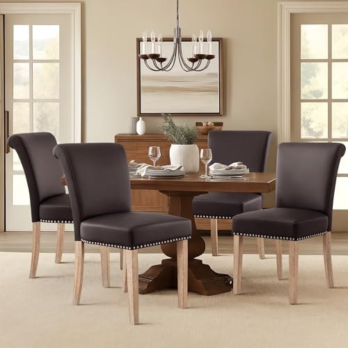 Chun Yi Faux Leather Dining Chair 4-Pack: $254.99 Chun Yi Faux Leather Dining Chair 4-Pack: $254.99