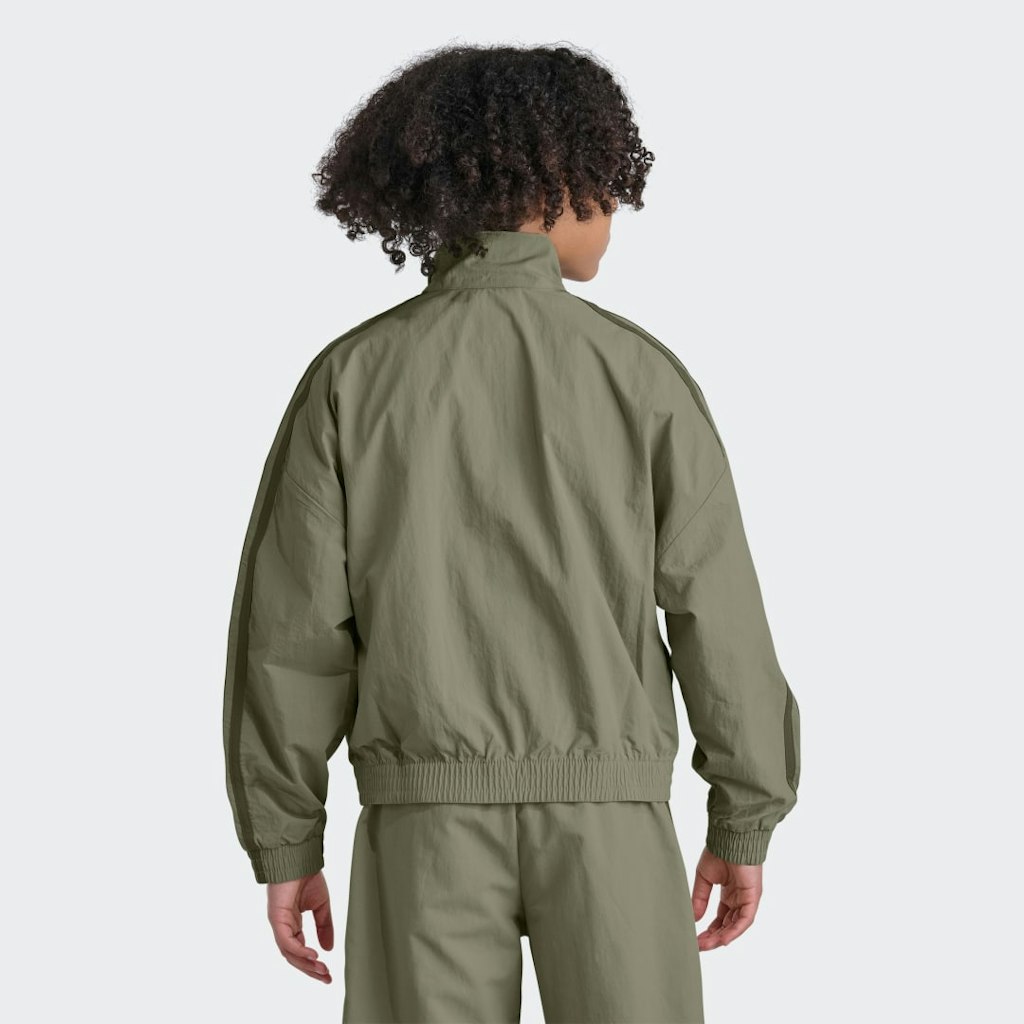 Adidas Originals 3-Stripes Long Sleeve Full-Zip Woven Jacket: $60 Adidas Originals 3-Stripes Long Sleeve Full-Zip Woven Jacket: $60