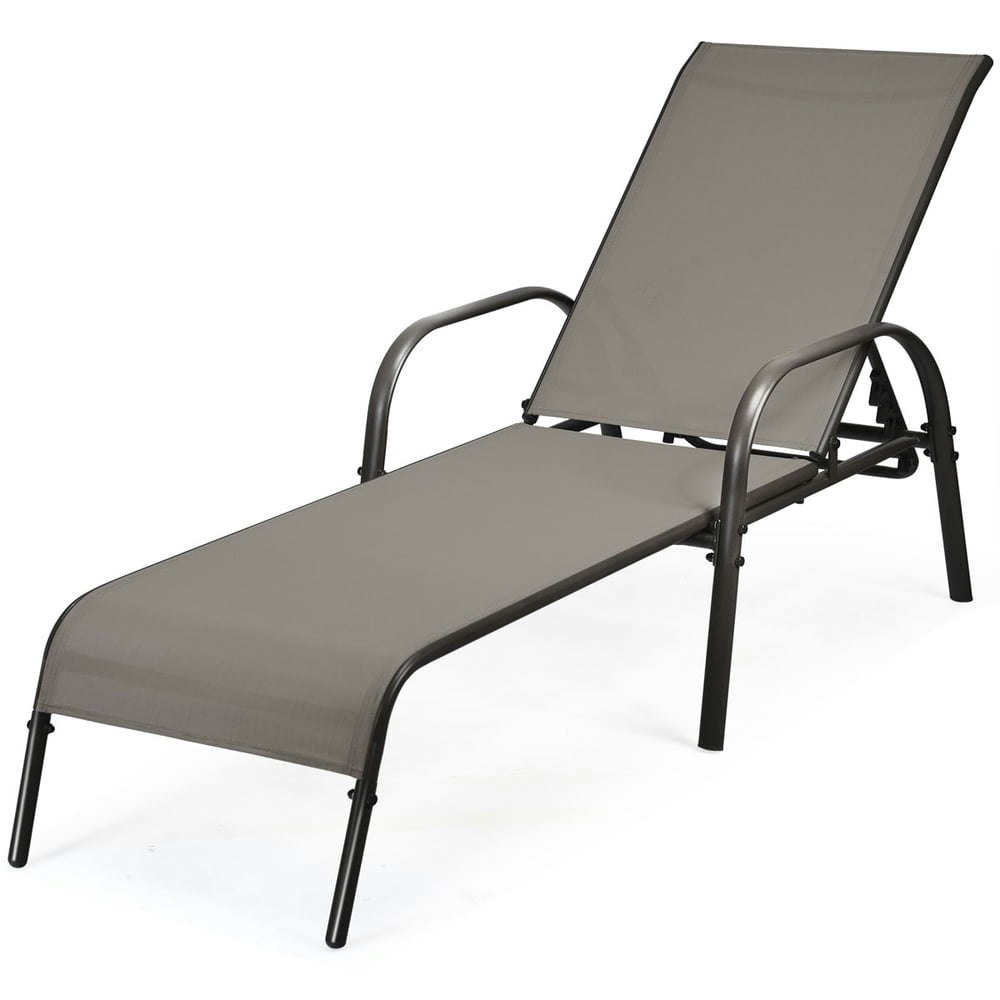 Patiojoy Adjustable Outdoor Chaise Lounge Chair: $99.99