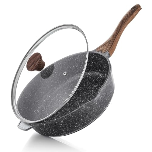 Sensarte 12-Inch Nonstick Deep Frying Pan with Lid: $44.99